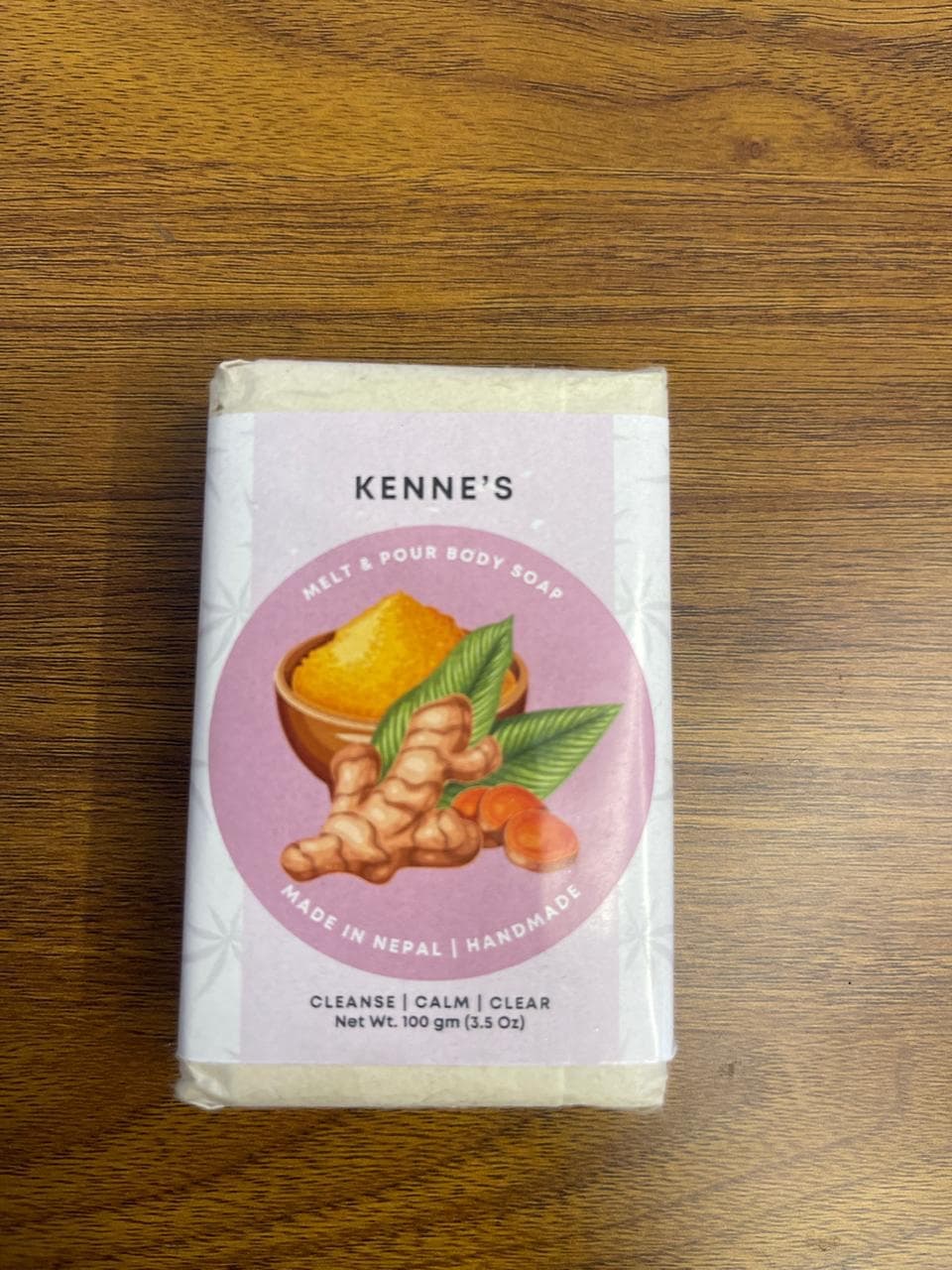 KENNE’S Handmade Turmeric Body Soap 100g | Natural Herbal Soap | Made in Nep